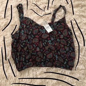 Black Paisley Top